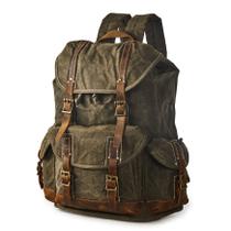 Mochila BRASS TACKS Leathercraft Waxed Canvas Vintage 15,6"