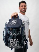 Mochila Bravo Excellence Branca com Marinho