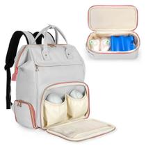Mochila Breast Pump Damero Wearable com refrigerador para Elvie & Momcozy Mochila Breast Pump Damero Wearable com refrigerador para Elvie & Momcozy