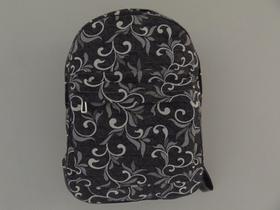 Mochila Bruna Preta Estampada