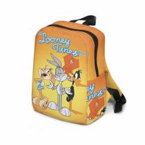 Mochila Bugss Bunnys Cartoon Kids School Canvas 23x11x32cm Mochila Bugss Bunnys Cartoon Kids School Canvas 23x11x32cm