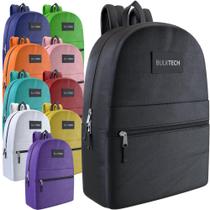 Mochila Bulktech Classic, pacote com 10 cores variadas, 43 cm