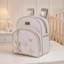 Mochila Butterfly Bordado Com Chaveiro Decorativo Mochila Butterfly Bordado Com Chaveiro Decorativo