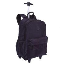 Mochila c/Carrinho Rolling Crinkle Preto G Sestini