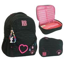 Mochila c/ Estojo Oficial Rebecca Bonbon 2026 Cor:Preta Mochila c/ Estojo Oficial Rebecca Bonbon 2026 Cor:Preta