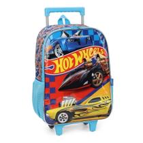 Mochila c/roda hot weels azul ic39142hw