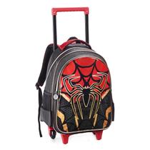 Mochila C/ Rodas Infantil Bolsa Escolar Menino Aranha Spider