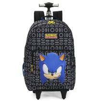 Mochila C/Rodas Sonic Preta Luxcel