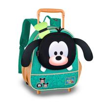 Mochila C/ Rodinhas Tsum Tsum Pluto Disney Escolar Infantil Passeio Creche - Clio