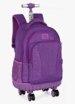 MOCHILA C/RODINHAS UP4YOU NOTE FIOS DE LUREX ROXA Roxo MOCHILA C/RODINHAS UP4YOU NOTE FIOS DE LUREX ROXA Roxo