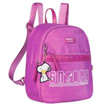 Mochila Cabe Caderno Universitário Snoopy Woodstock Lilás Mochila Cabe Caderno Universitário Snoopy Woodstock Lilás