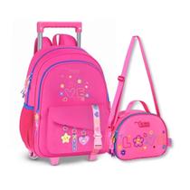 Mochila Cacau Haxkar com Lancheira Térmica Kit Escolar Meninas Mochila Cacau Haxkar com Lancheira Térmica Kit Escolar Meninas