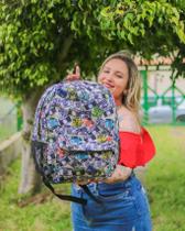 Mochila Câmera Fotográfica Retrô Resistente Estampa Moderna