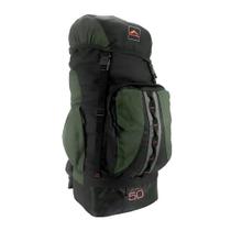 Mochila Caminhada 50 Litros Verde Preto - Trilhas & Rumos Mochila Caminhada 50 Litros Verde Preto - Trilhas & Rumos