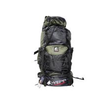 Mochila Camping 55L Reforçada Impermeável Trilha Verde - Yepp