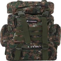 MOCHILA CAMPING CAMUFLADA MILITAR ESPORTES 90 LITROS REFORCADA P/ VIAGEM TRILHA ACAMPAMENTO CARGUEIRA IMPERMEAVEL Verde