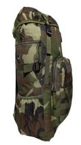 Mochila Camping Cargueira Camuflada Verde 55 Litros