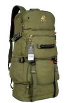 Mochila Camping Em Lona Com Expansão Reforçada Kvn 80 Litros