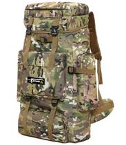 Mochila Camping Masculina Cargueira Impermeável Reforçada Grande Acampamento Trilha Viagem Espaço Interno