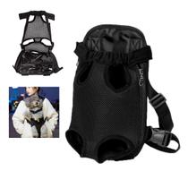 Mochila Canguru Cachorro Gato Pet Cao Pequeno Porte Animal de Estimaçao Bolsa Transporte Seguro Confortavel Passeio Ar Livre Lazer Resistente Caminhad