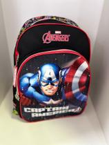 Mochila capitão América avengers preta - Mattel