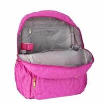 Mochila Capricho Grande Com Tampa Rosa 48903 - Dmw