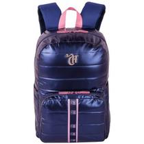 Mochila Capricho Puffer G 42Cm Az.Meta