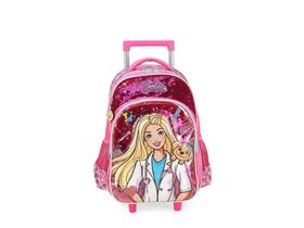 Mochila Car G Barbie Paetê Pink IC39132BB Luxcel