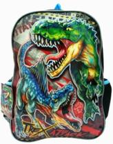 Mochila Car + Lancheira + Estojo T-Rex Attack Tx3047Kt Clio Style Mochila Car + Lancheira + Estojo T-Rex Attack Tx3047Kt Clio Style