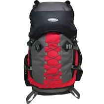 Mochila Cargueira Para Trekking 60 Litros 6103 Cor:VERMELHO