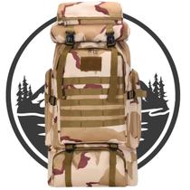 Mochila Cargueira Trilha Camping Militar Impermeavel 80l