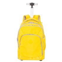 Mochila Carrinho 2 Compartimentos Rolling Crinkle - Amarelo