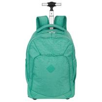 Mochila Carrinho 2 Compartimentos Sestini Rolling Grande Crinkle - Verde Jade