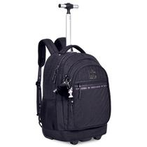 Mochila carrinho 2 em 1 19 em crinkle matelassê Rebecca Bonbon - preta