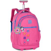 Mochila carrinho 2 em 1 19 Flower Power Rebecca Bonbon - rosa