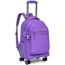 Mochila carrinho 2 em 1 360 em crinkle com matelassê Rebecca Bonbon 19"