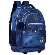 Mochila carrinho 2 em 1 Jeans Rebecca Bonbon 19"