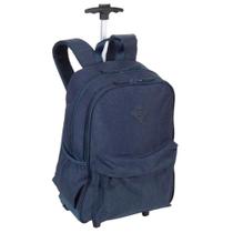 Mochila Carrinho 2 em 1 Rolling Crinckle Azul Sestini 075796-04