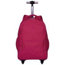 Mochila Carrinho 4 Rodas 2 Em 1 Sestini Rolling Crinkle Rosa