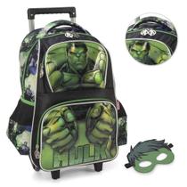 Mochila Carrinho Avengers Marvel Hulk Agacha Verde Luxcel