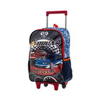 Mochila Carrinho Azul Kids Força 04 Luxcel