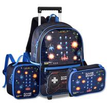Mochila Carrinho C Lancheira E Estojo Video Game Bolsa Gamer