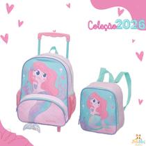 Mochila carrinho e lancheira pack me mini iara