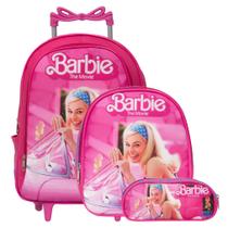 Mochila Carrinho Escolar Menina Estampa Barbie Resistente