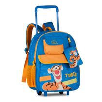 Mochila Carrinho Infantil Tigrão Bolsa Escolar Rodinhas Crianças