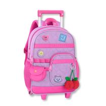 Mochila Carrinho Juju Teofilo Bolsa Escolar Infantil Meninas