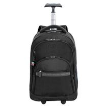 Mochila Carrinho Mega Rodas Paul Frank T03 - Preto - Sestini