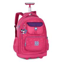 Mochila Carrinho Meninas Rebecca Bonbon Premium com chaveiro