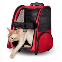 Mochila carrinho passeio pet bolsa rodinhas caes gato viagem Mochila carrinho passeio pet bolsa rodinhas caes gato viagem