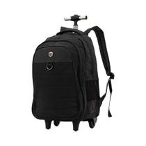 Mochila Carrinho Preto Executiva Linhas Horizontais Polo King